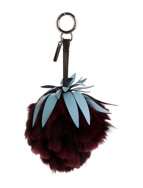 fendi keychain faux fur|fendi keychain.